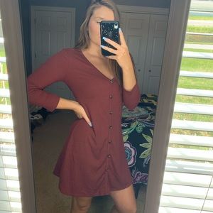 Maroon Dress